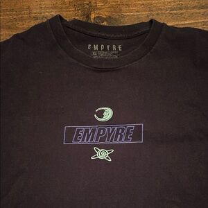 Empyre Black Tee with Graphic Design
